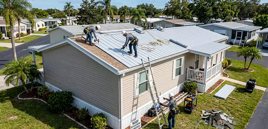 Mobile Home Metal Roof Replacement in Berwyn