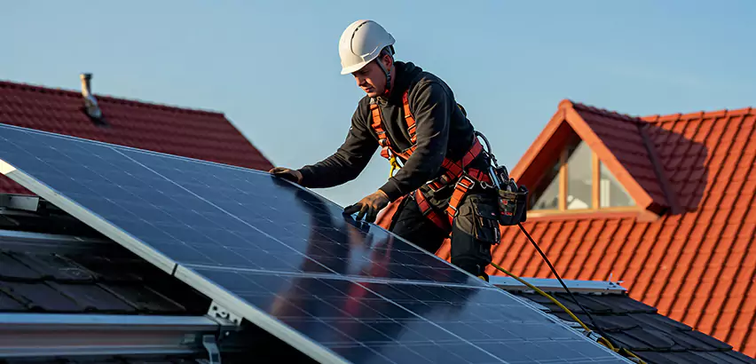 Solar Panels on Steel Roof Installation in Berwyn